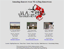 Tablet Screenshot of m-a-zing.com